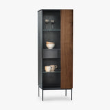 18Hundert Highboard Nussbaum massiv | Unikat 557