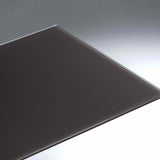 Satiniertes Glas in Walnussbraun