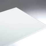 Satiniertes Glas in Weiß